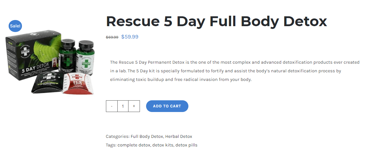 Rescue 5 day detox review